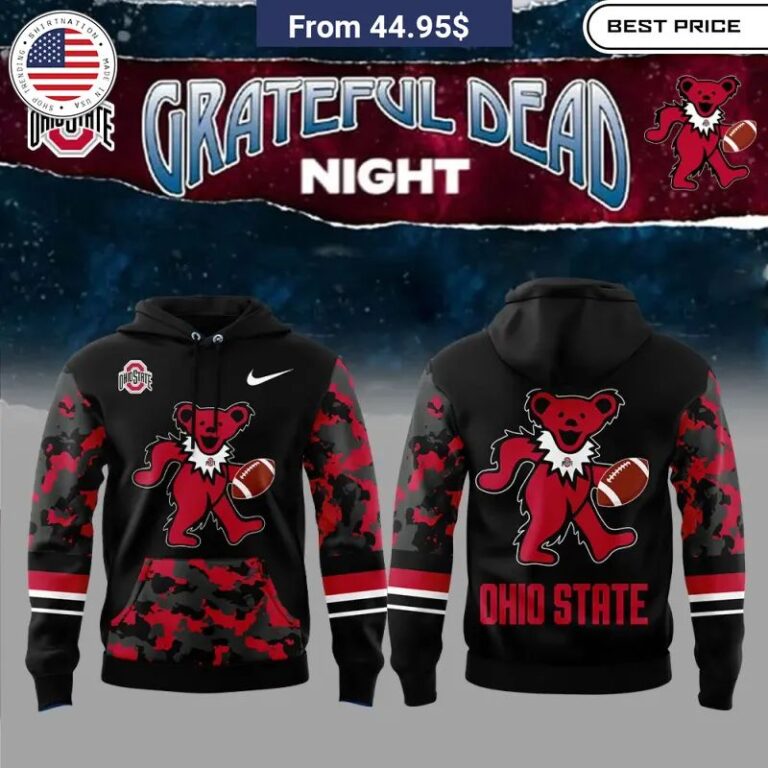 Ohio State Football Grateful Dead Night Hoodie You look different and cute