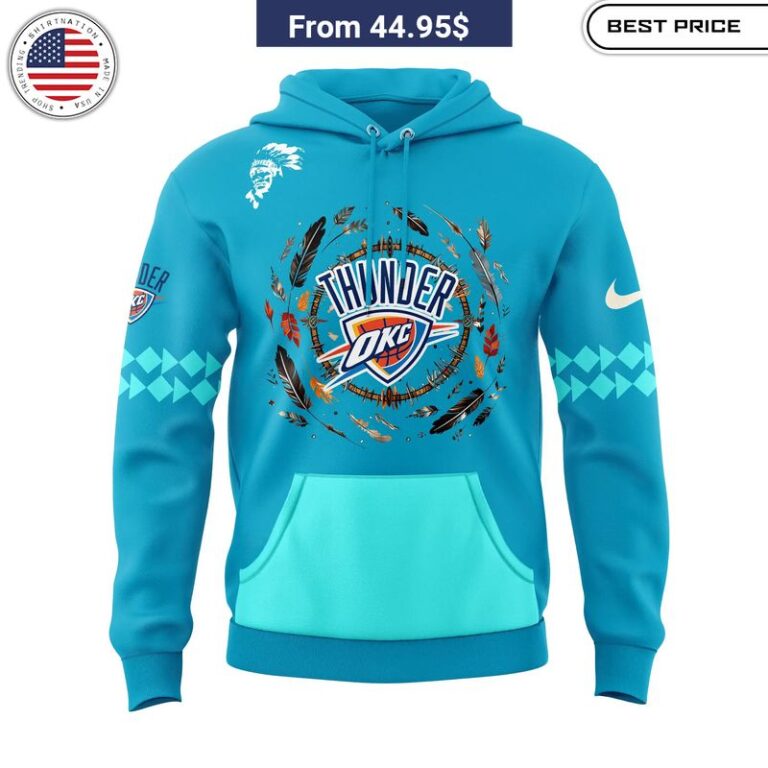 Oklahoma City Thunder Native American Heritage Month Hoodie Nice shot bro