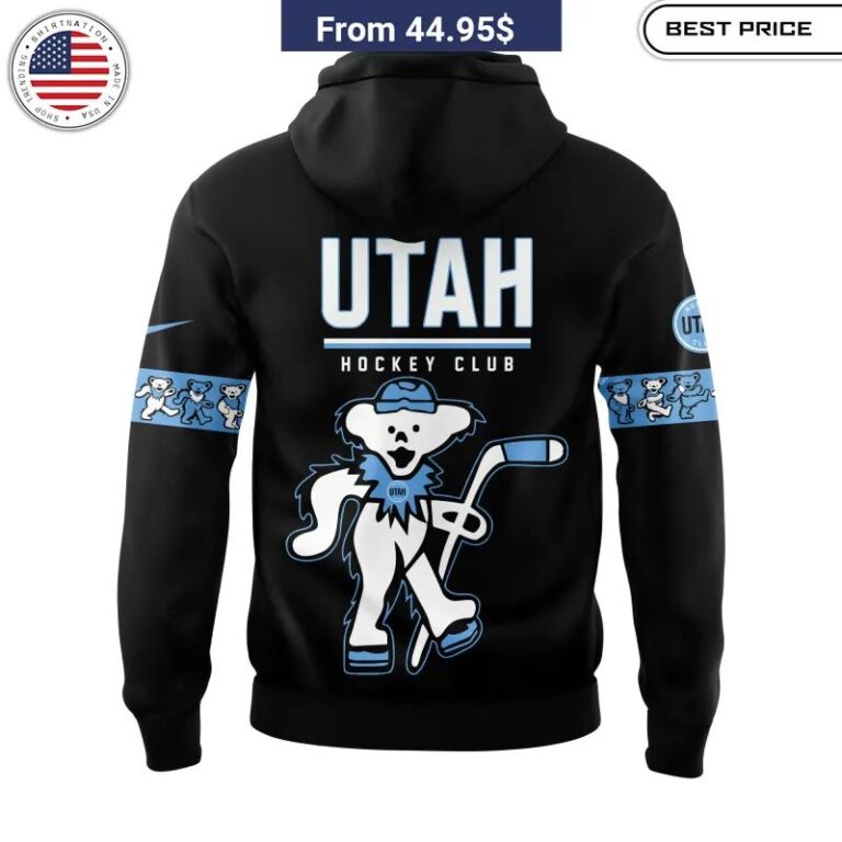 Utah Hockey Grateful Dead Hoodie Nice shot bro